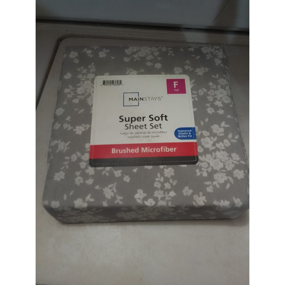 Mainstay‎ Super Soft Sheet Set Brushed Microfiber Size Full Size  Improved...